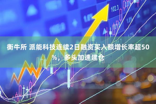 衡牛所 派能科技连续2日融资买入额增长率超50%，多头加速建仓