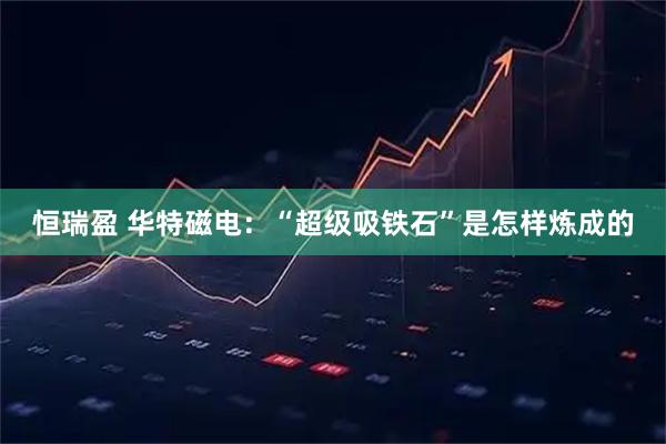 恒瑞盈 华特磁电：“超级吸铁石”是怎样炼成的